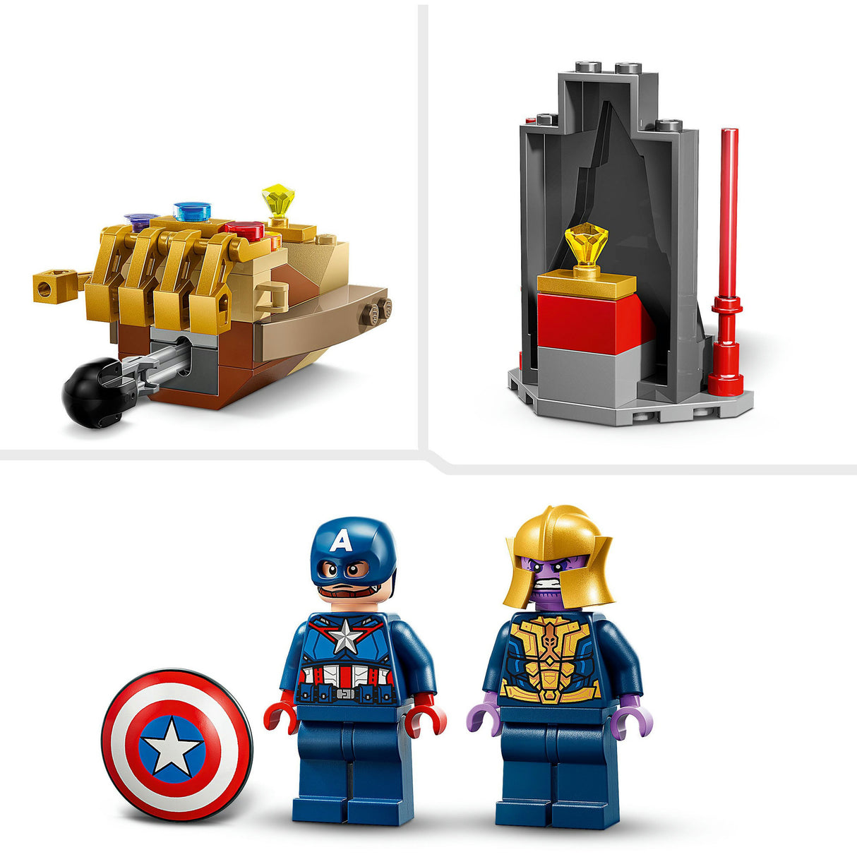 Lego super heroes marvel 76319 captain america vs. thanos