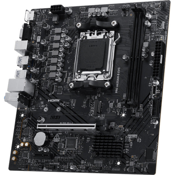 MSI PRO A620AM-B EVO Socket AM5 Motherboard (RAID, 2.5Gb LAN, Sound, µATX)