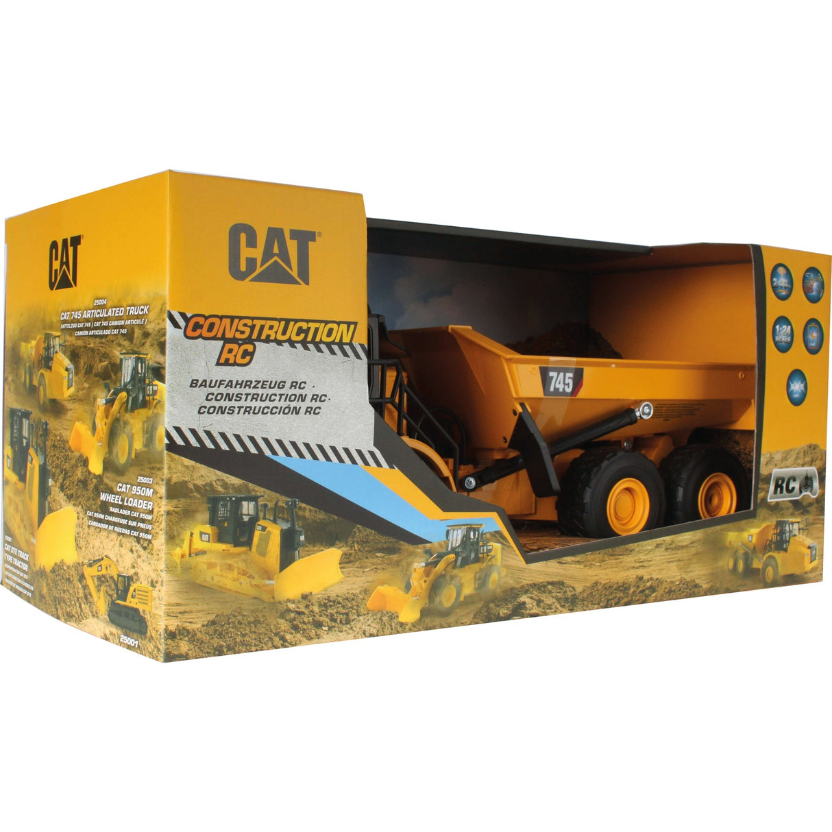 Carrera 1:24 RC Cat 745 Kiepwagen