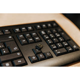 Cherry kw 3000, teclado (preto, layout eu (qwerty), cúpula de borracha, 2,4 GHz)