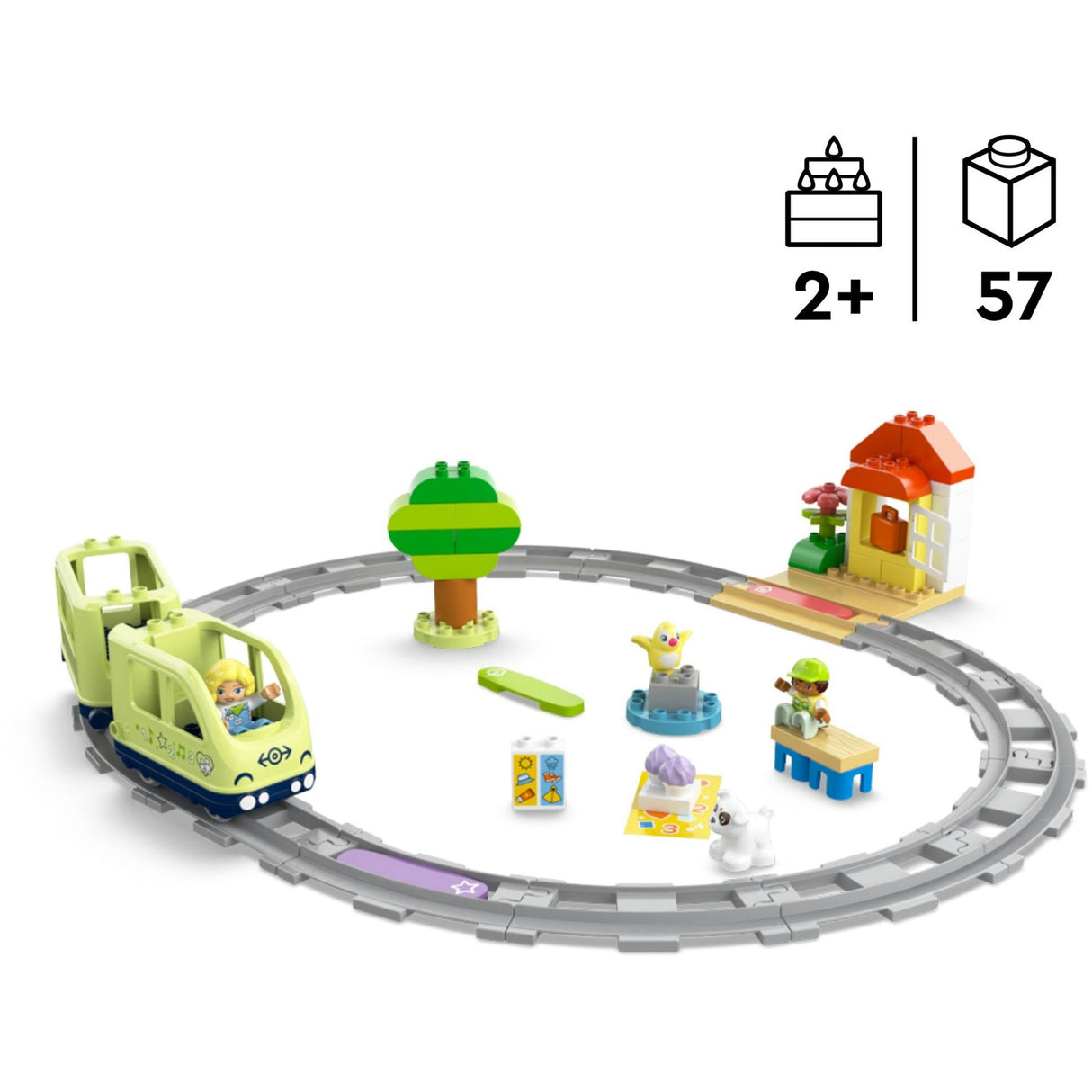 Lego duplo stad - interactieve avonturentrein constructiespeelgoed (10427)