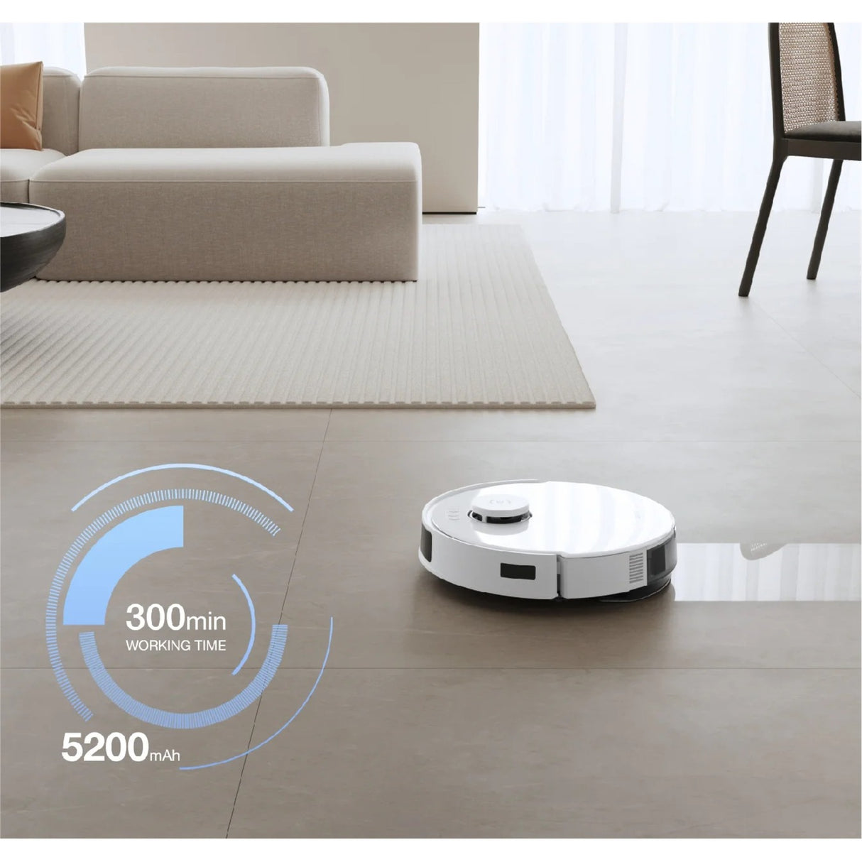 Ecovacs Deebot N20 Pro Plus robot vacuum cleaner (white)