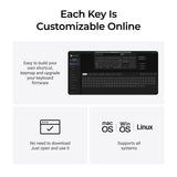 Keychron q6 ultra-m4 8k wireless custom mechanical keyboard (zwart, us lay-out (qwerty), silk pom banana, 100%, rgb, hot swap, 8k, 2.4 ghz bluetooth 5.2 usb-c)