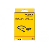 Delock USB Type-C Converter to 22 Pin SATA 6 Gb/s (Black)