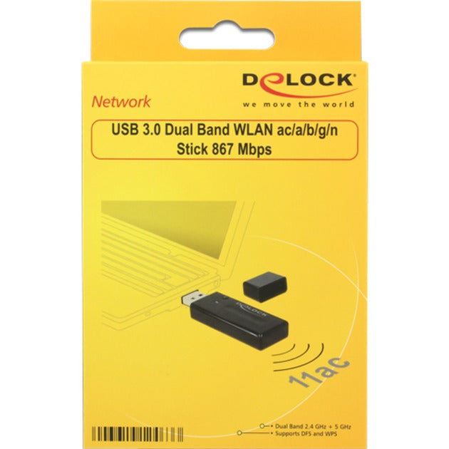 Delock USB 3.0 Dual Band Stick WLAN Adapter (black)