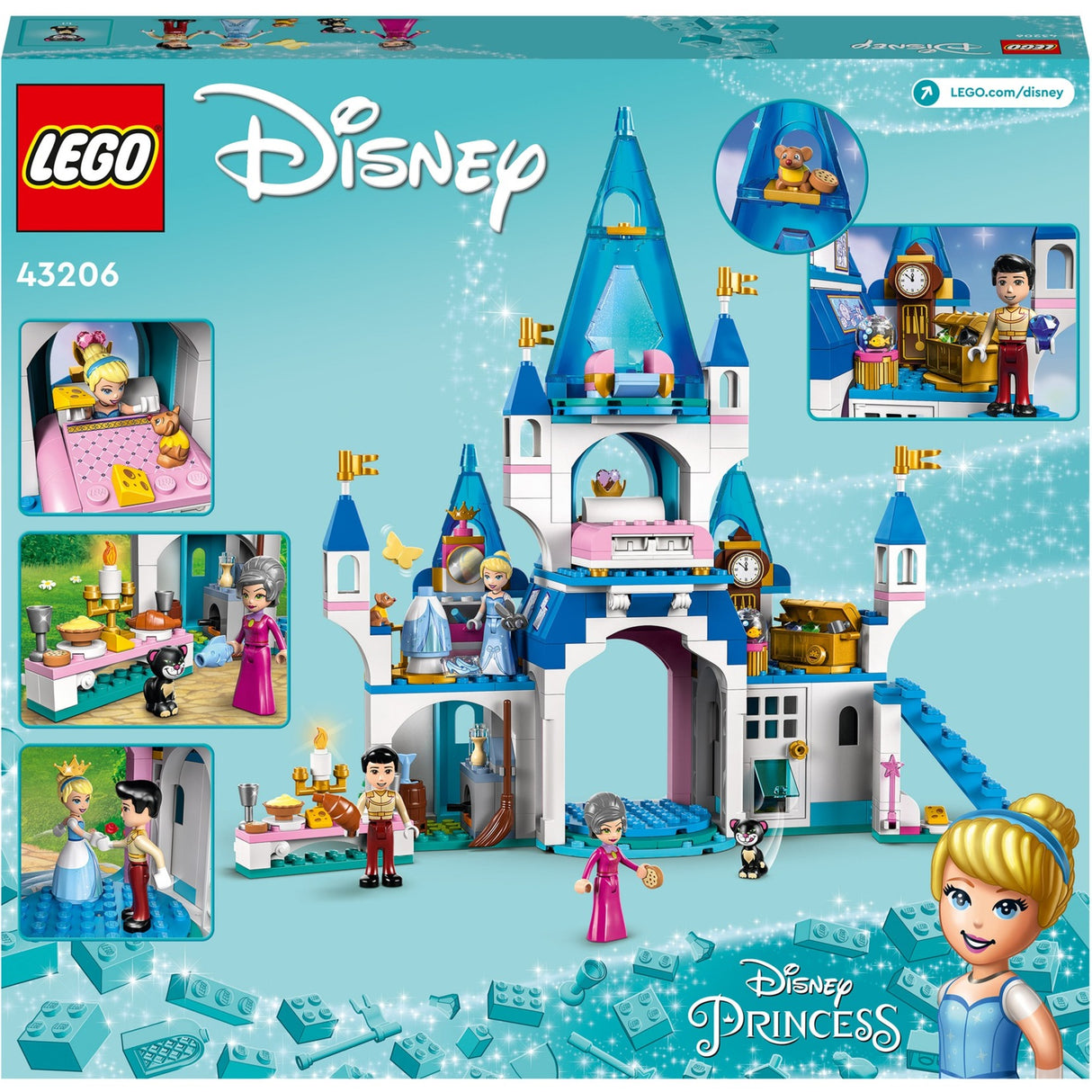 LEGO LEGO PRINCESS 43206 Hrad Popelky a princ