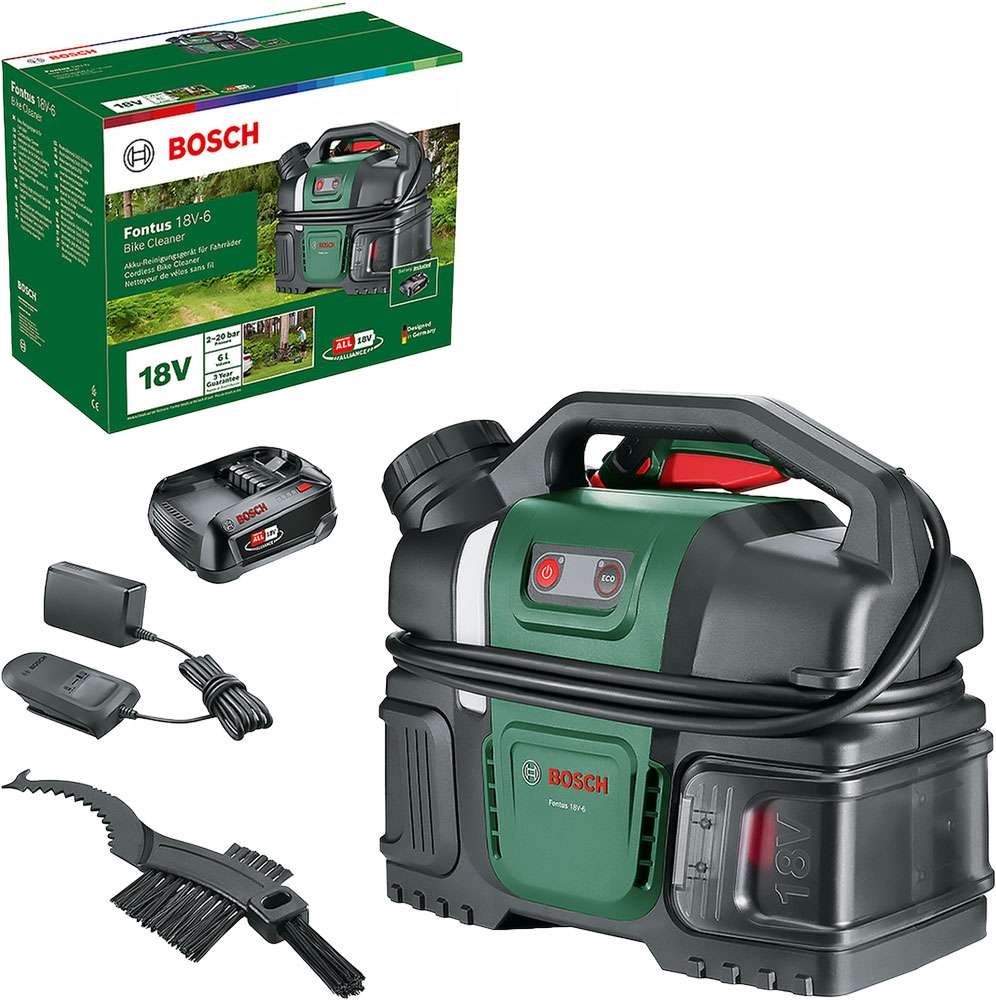 Kit vélo nettoyeur haute pression Grs bosch fontus batterie 18v m