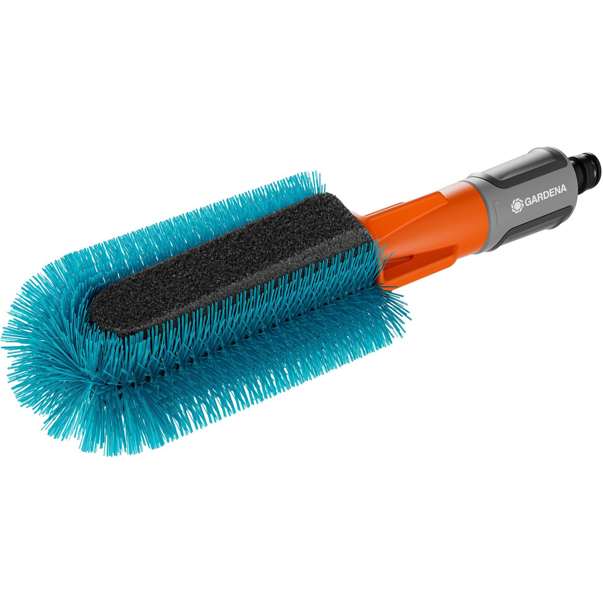Gardena cleansystem bicycle brush, for bicycles, trailers and prams washing brush (grey turquoise, 18848-20)