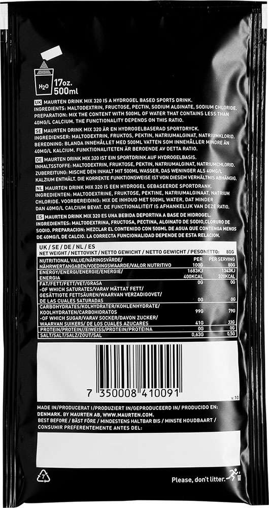 Maurten drink mix 320 hydrogel drink powder 80g