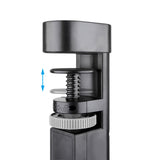 Soicéad deasc Neomounts ds22-840bl6 le clamp, 1.4 m, taobh istigh, cineál f, plaisteach, dubh, seachadadh cumhachta