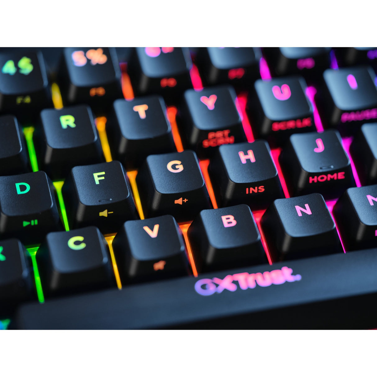 Trust GXT 867 Acira 60% Mechanical Mini Gaming Keyboard, Gaming Keyboard (Black, US layout, Outemu Red, 60%, RGB)