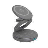 Icy box 3-in-1 foldable wireless charging station (anthracite, ib-sh101-ch)