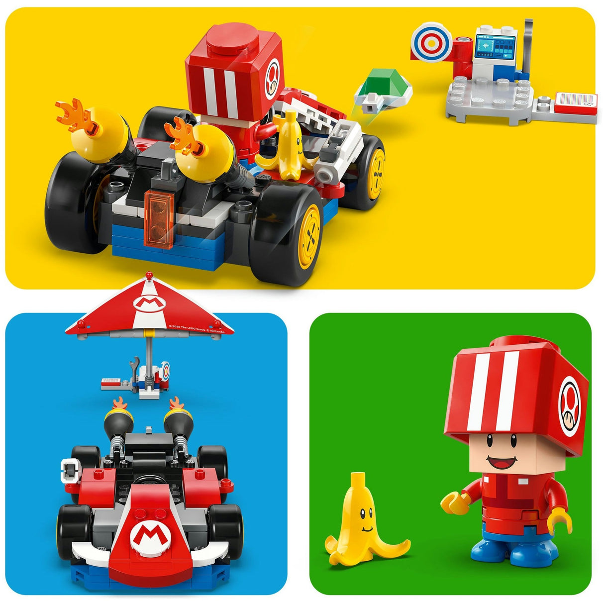 Lego super mario - mario kart - standaardkart constructiespeelgoed (72032)