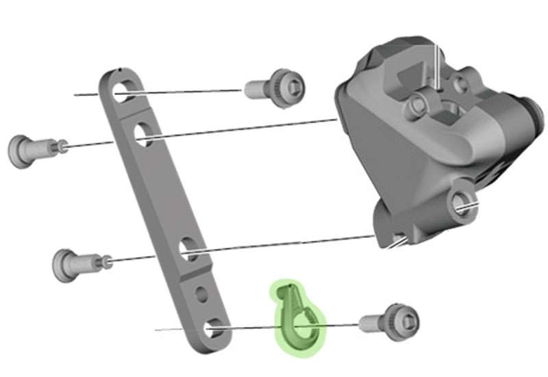 Shimano stop-ring for flat-mount