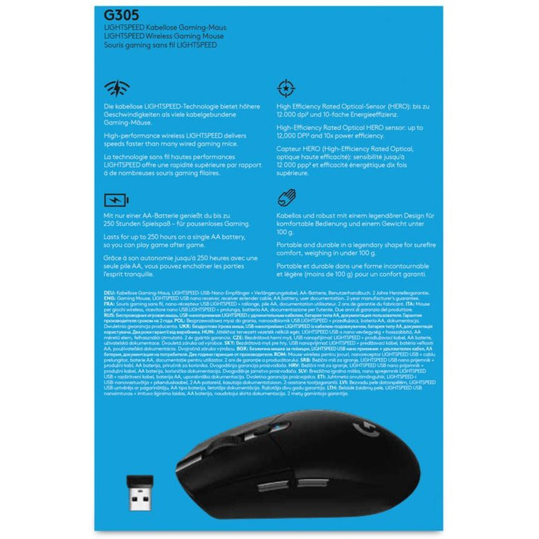 Logitech G305 Lightspeed Wireless Gaming Muis