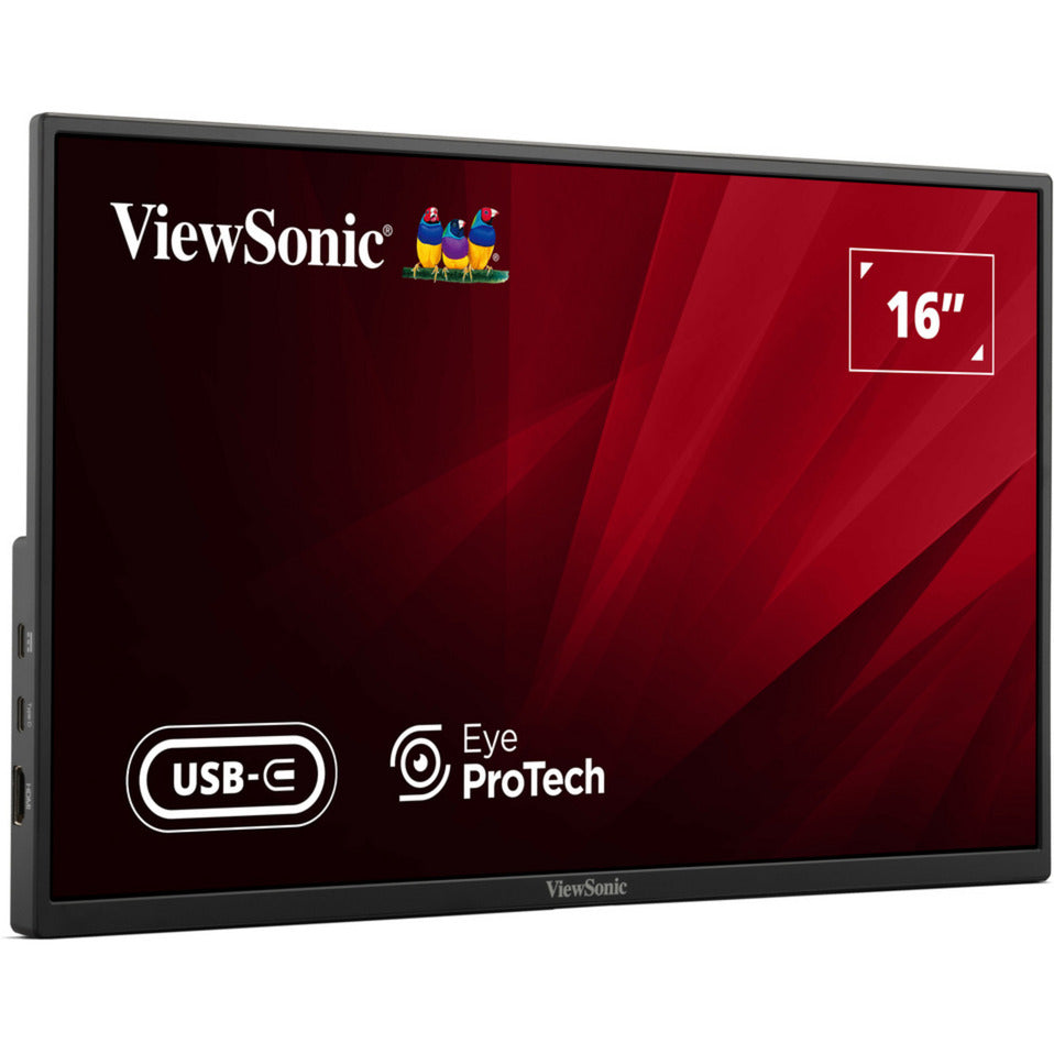 Viewsonic VA1650 letvægts bærbar skærm 16 (sort, 1x HDMI, USB-C)