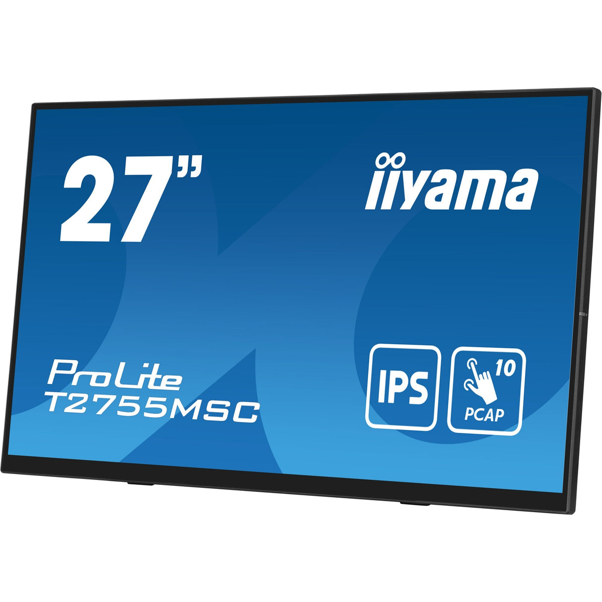 Iiyama ProLite T2755MSC-B1 27 touchscreen monitor (black, HDMI, DisplayPort, 2x USB-A)