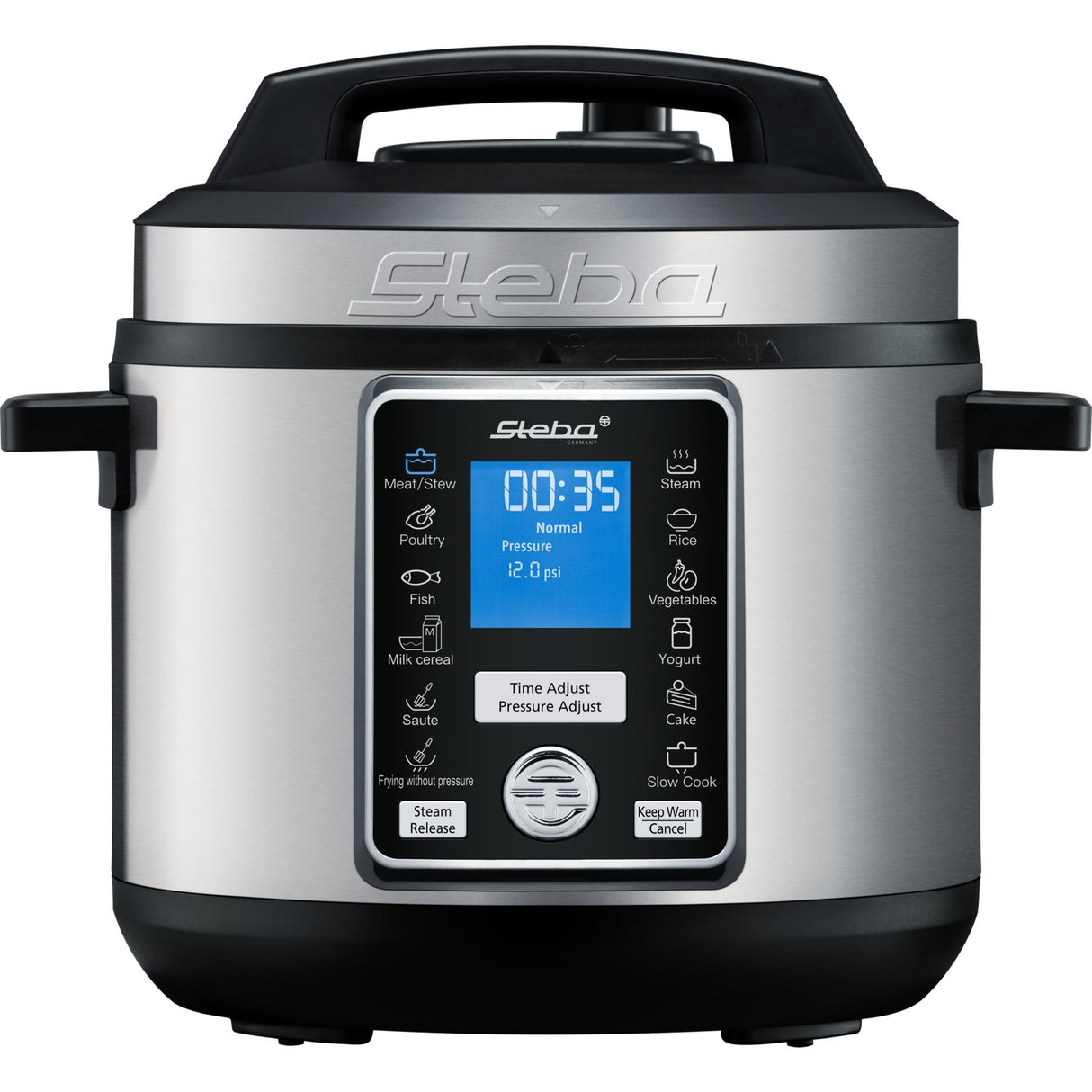 Steba multicooker pressure cooker dd 3 smart (stainless steel black)