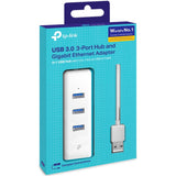 Tp-link UE330 3-port USB 3.0 + Gigabit LAN USB Hub (White)