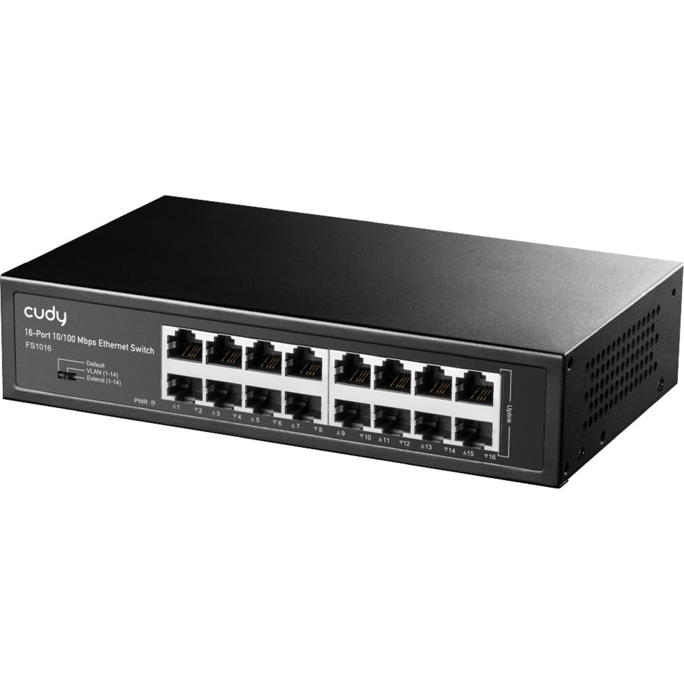 Cudy 16-port 10 100 Mbps Ethernet Switch (black)
