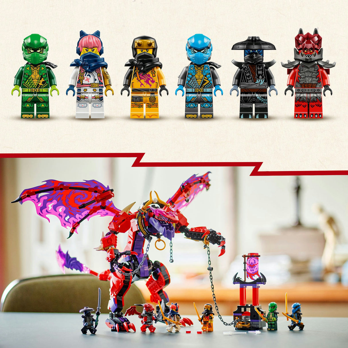 Lego ninjago 71832 hromový drak chaosu