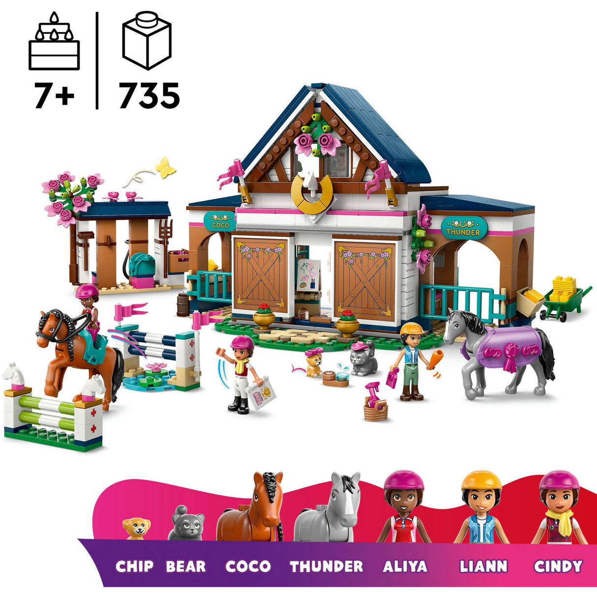 Lego friends 42688 hestestald og rideskole