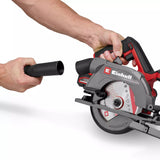 Einhell accucirkelzaag te-cs 18 150-2 li - solo handcirkelzaag (rood zwart, power x-change, accu en oplader niet inbegrepen)