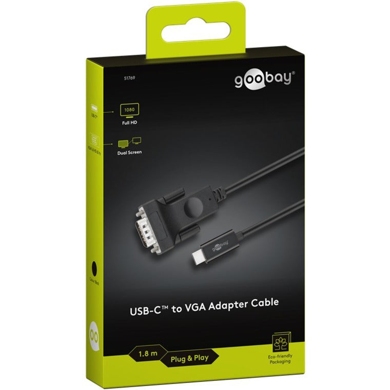 Goobay kábel adaptéra USB-C na VGA