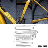 Dyedbro stay free gravel frame protection kit