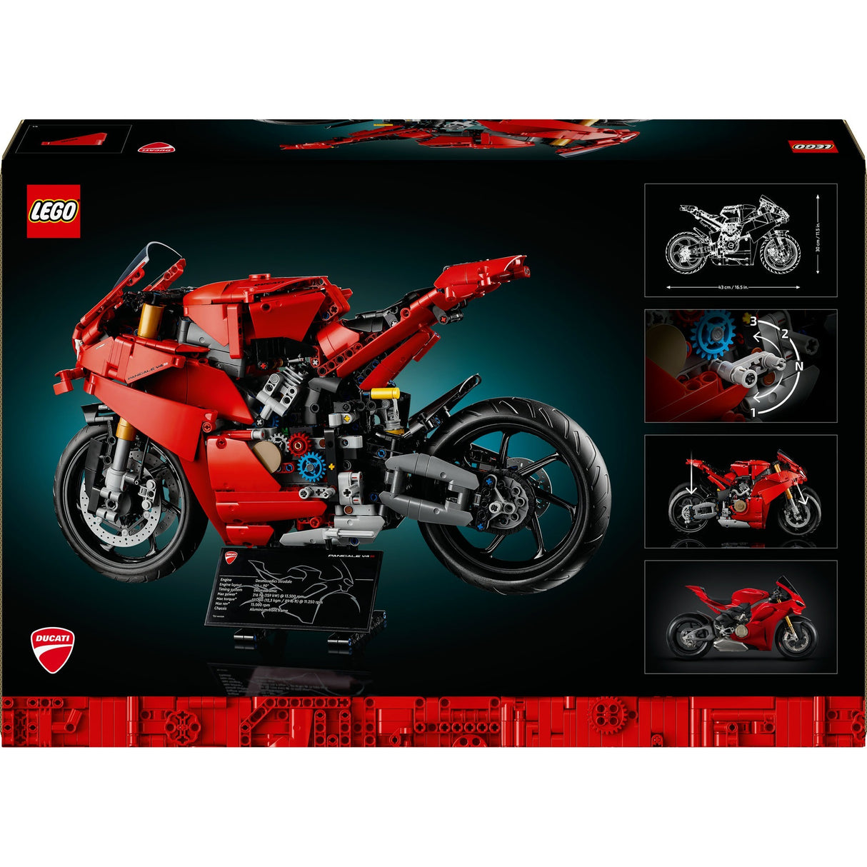 Lego Technic 42202 Ducati Panigale V4 S Engine