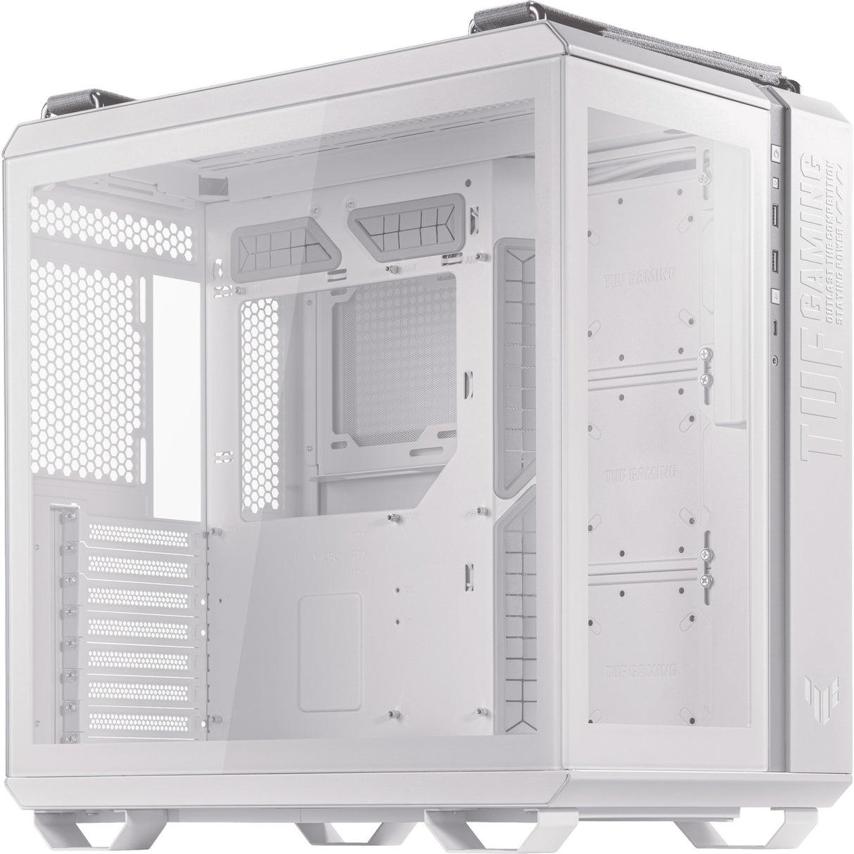 Asus TUF Gaming GT502 Midi Tower Case (white | 2x USB-A | 1x USB-C | tempered glass)