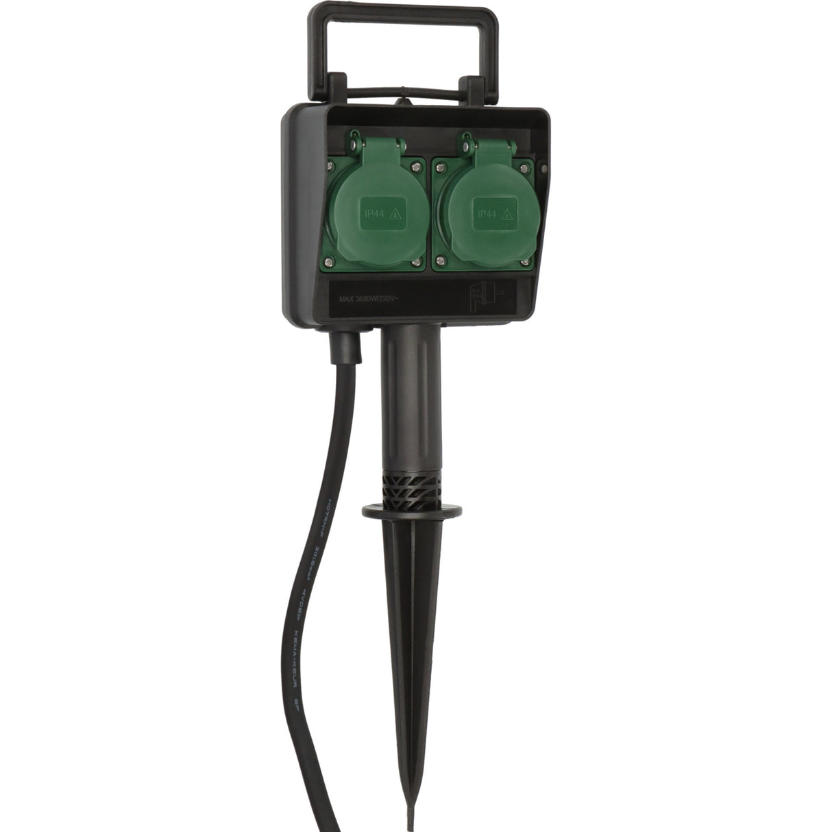 Brennenstuhl Garden Power Stake 1154430 (Black, 1.4 m, IP44)