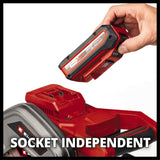 Einhell te-ms 18 8 li-solo accu afkort- verstekzaag afkort- en verstekzaag (rood, accu en oplader niet inbegrepen)