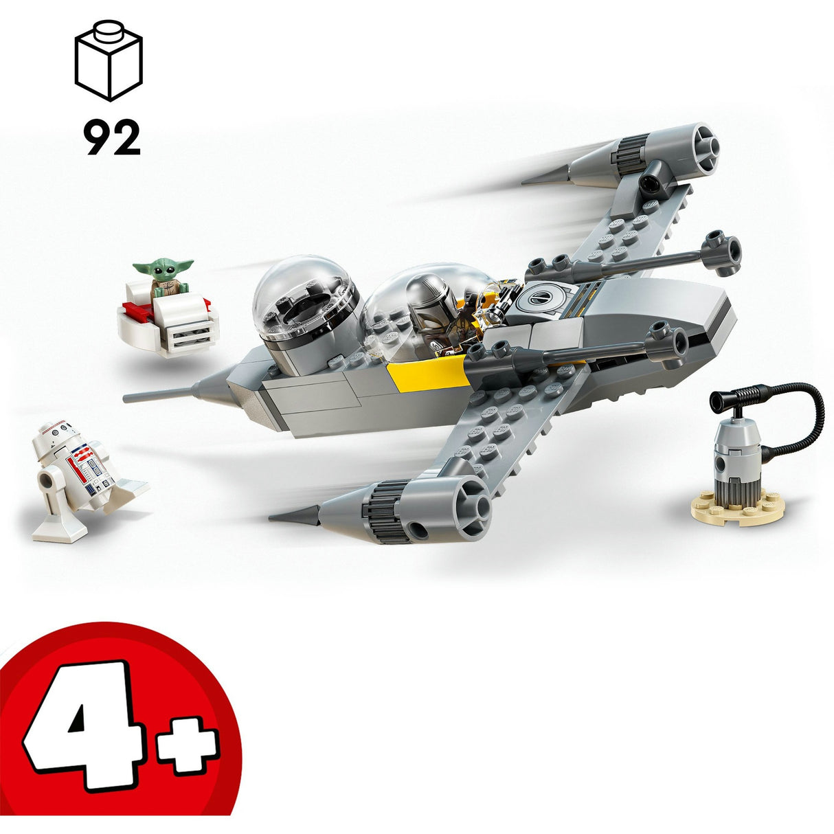 Lego Star Wars 75410 Mando e o caça estelar N-1 de Grogu