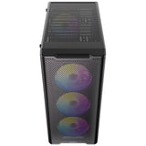 Custodia midi tower Antec vx310 argb (nera | 3x usb-a | vetro temperato)