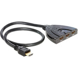 Delock HDMI 3 > 1 switch HDMI switch (black, 60 centimeters)