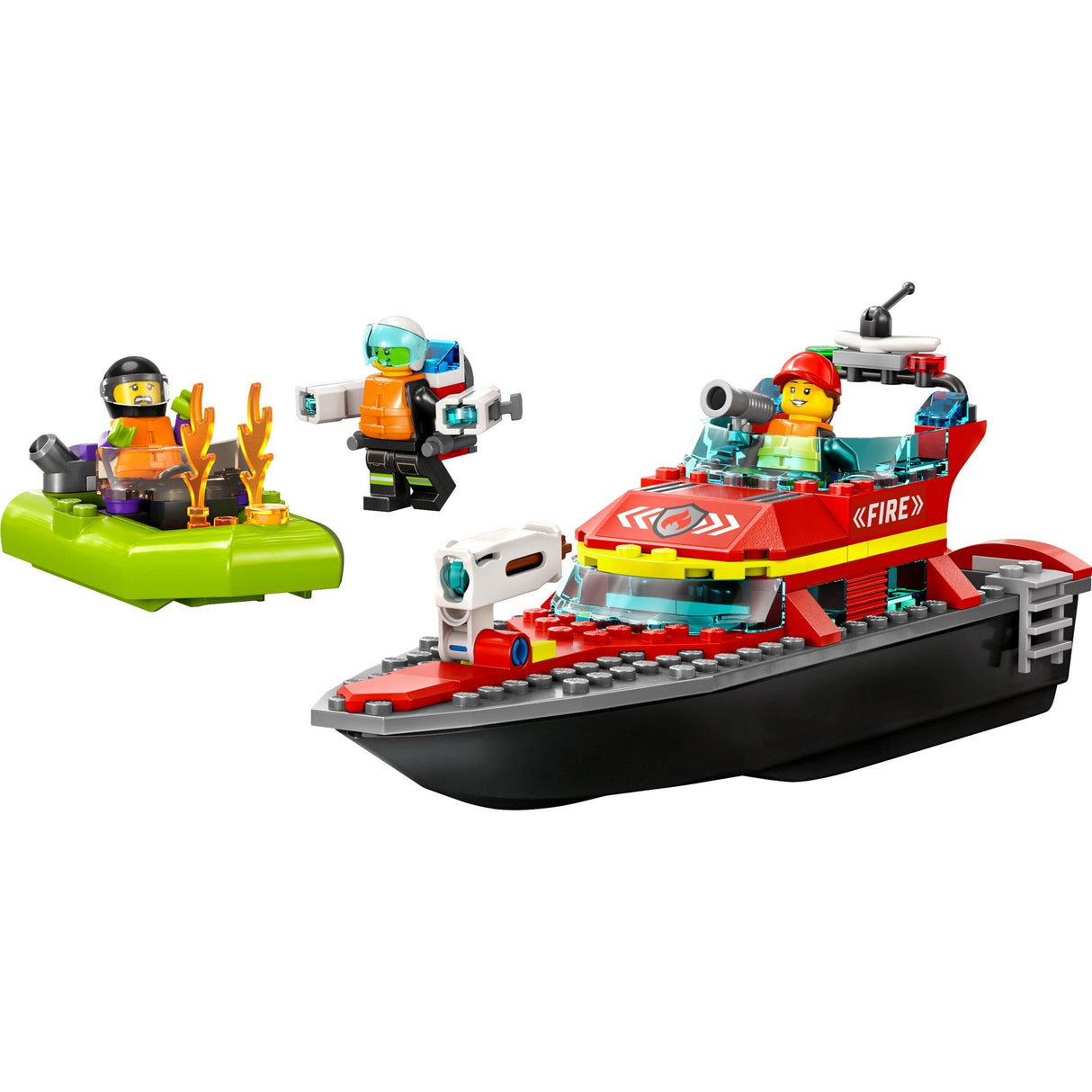 Barco de resgate de bombeiros Lego City 60373