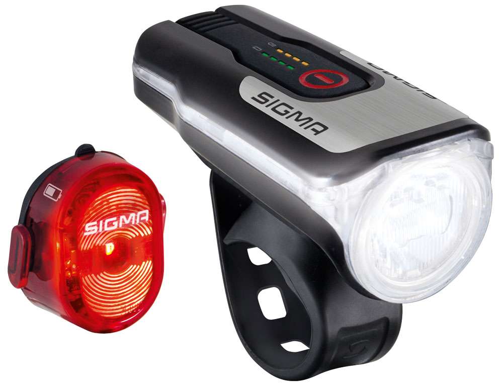 Ensemble d'éclairage Sigma Aura 80 phare USB + Nugget II arrière-feu