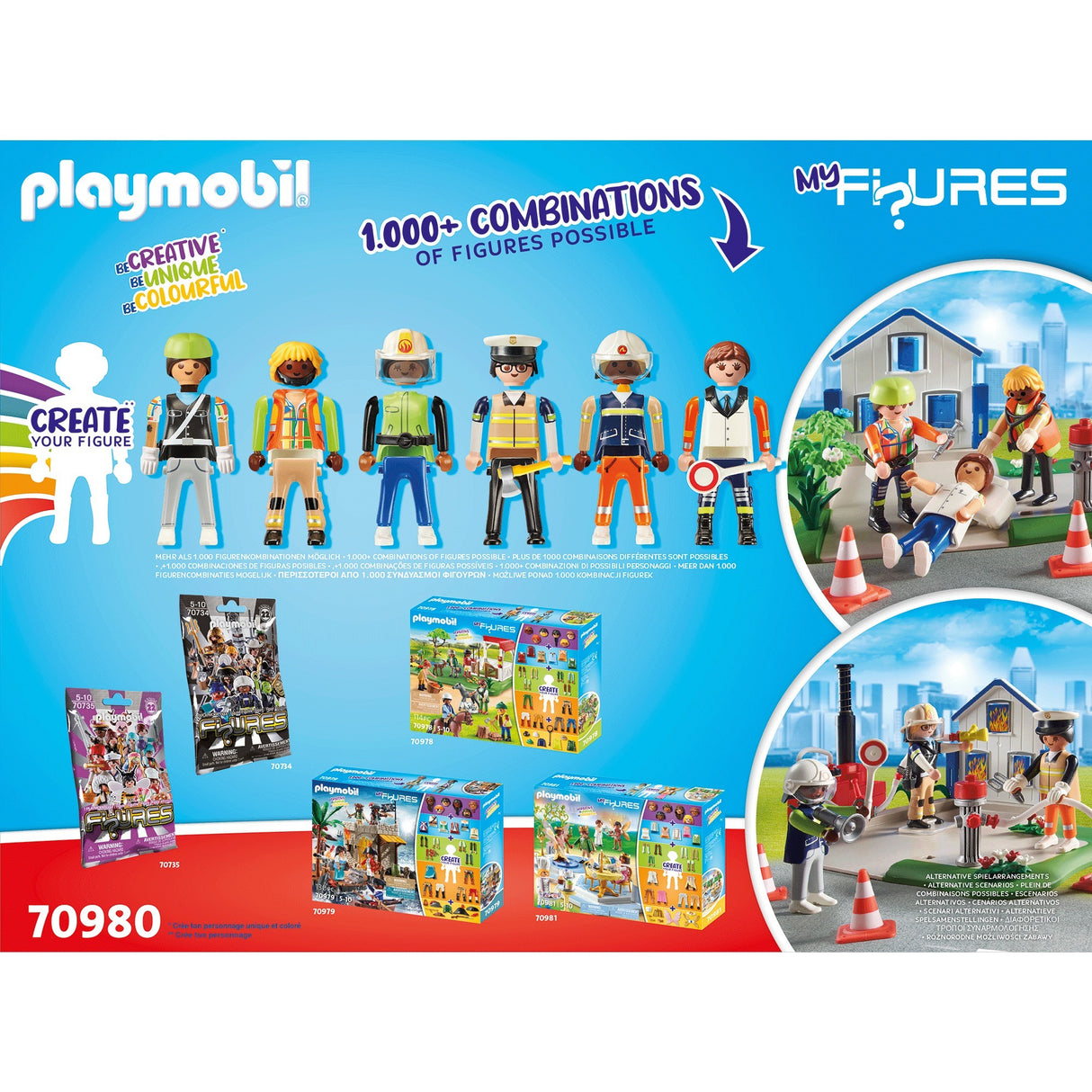 Playmobil figurák - az én figuráim: mentőakciós építőjátékok (70980)