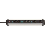 Brennenstuhl Premium-Alu-Line Socket 6-Time