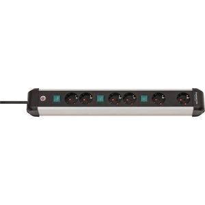 Brennenstuhl Premium-Alu-Line Socket 6-Time