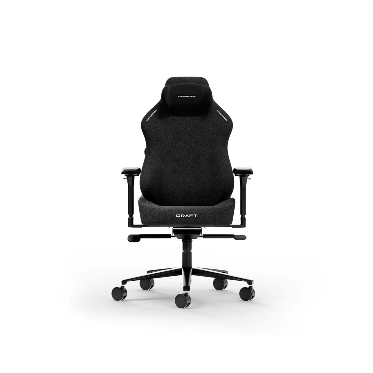 Dxracer craft l black fabric gamestoel (zwart)