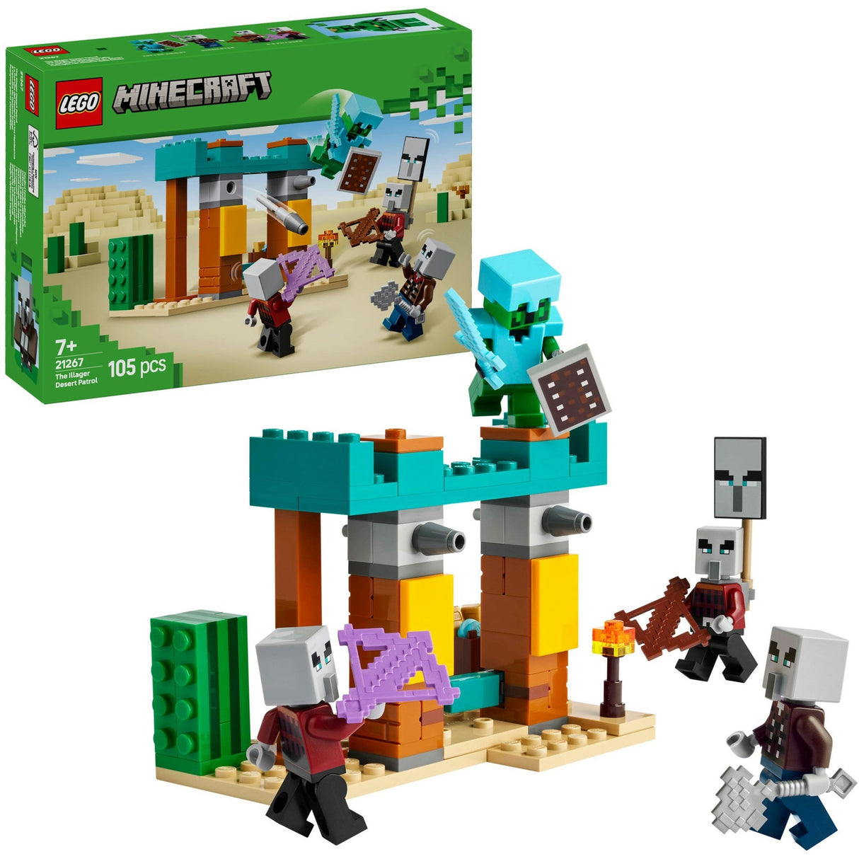 Lego minecraft 21267 illagers i ørkenen