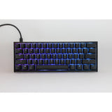 Ducky One 2 Pro Mini Classic, gaming keyboard (black, US layout, Cherry MX Silent Red, RGB LED, double-shot PBT, Quack Mechanics, 60%)