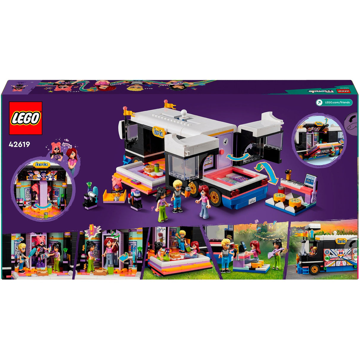 LEGO LEGO Friends 42619 Tourbus da Popster