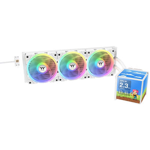 Thermaltake Minecube 360 Ultra ARGB Sync AIO Liquid Cooler - Snow Edition Water Cooling (White)