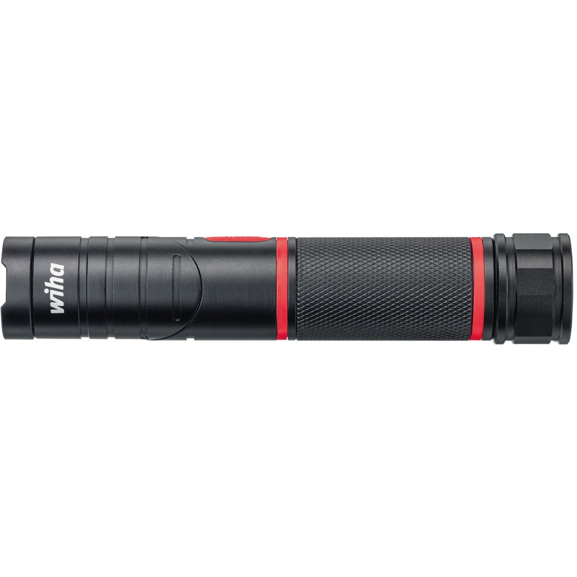 Wiha flashlight with LED, laser, and UV light (black red)
