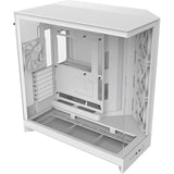 Nzxt h9 flow midi tower behuizing (wit (mat) | 2x usb-a | 1x usb-c | tempered glass)
