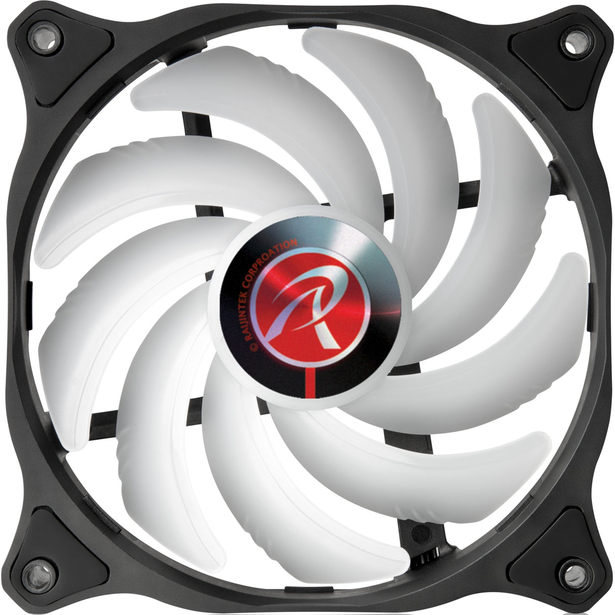Raijintek eos 12 rbw add-2 rgb case fans (black, 2 pieces, 120 x 120 x 25 mm, pwm)