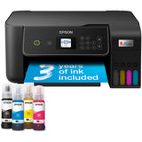 Epson EcoTank ET-2870 A4 Multifunction Wi-Fi Printer with Ink Tank All-in-One Inkjet Printer (Black, Scan, Copy, Includes up to 3 Years of Ink)